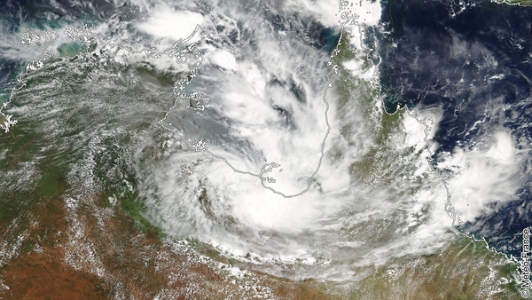 Perturbation tropicale sur le nord australien
