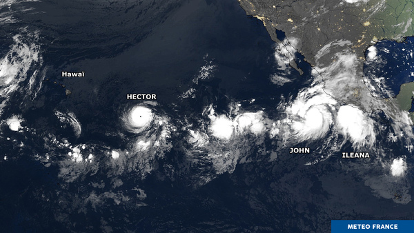 Le Pacifique oriental balayé par 3 phénomènes tropicaux
