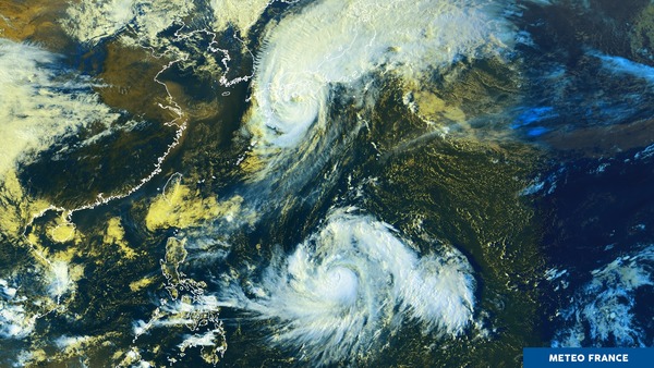 Boulimie de typhons dans le pacifique ouest
