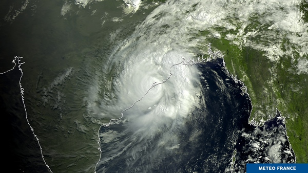 Atterrissage du cyclone tropical Fani