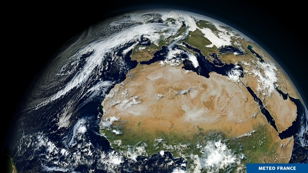 L'hémisphère nord vu depuis l'espace
