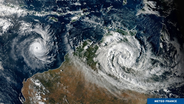 Couple de phénomènes cycloniques sur la région australienne
