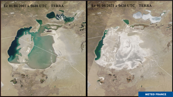 La mer d'Aral en vingt ans
