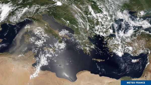 dispersion de sable saharien en Europe
