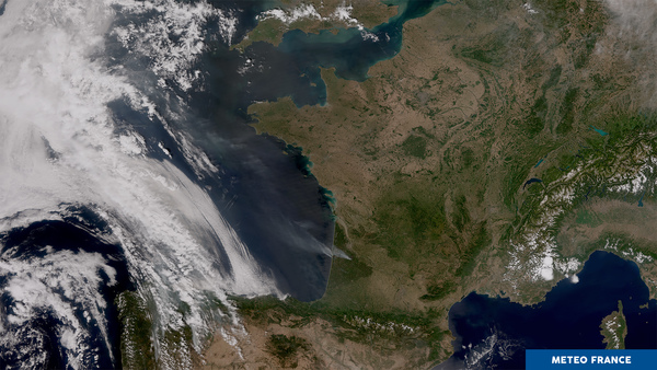 Chaleur extrême et feux de forêt en France
