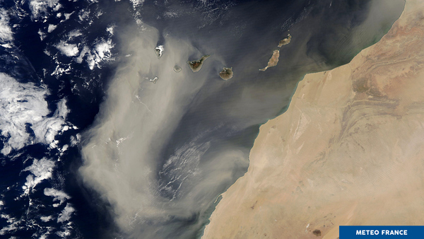 Nouvel épisode de poussières désertiques sur les îles Canaries
