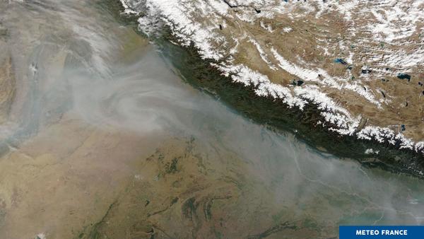 Pollution atmosphérique au nord de l'Inde
