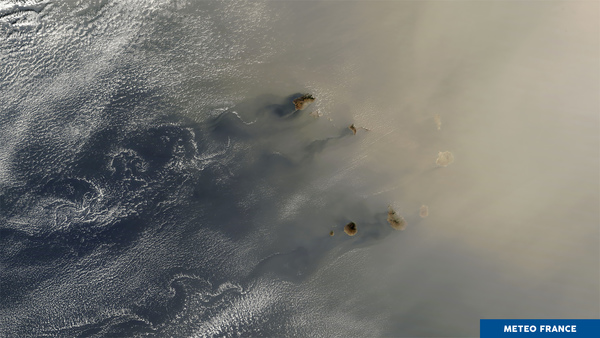 Invasion de poussières désertiques sur les îles du Cap Vert
